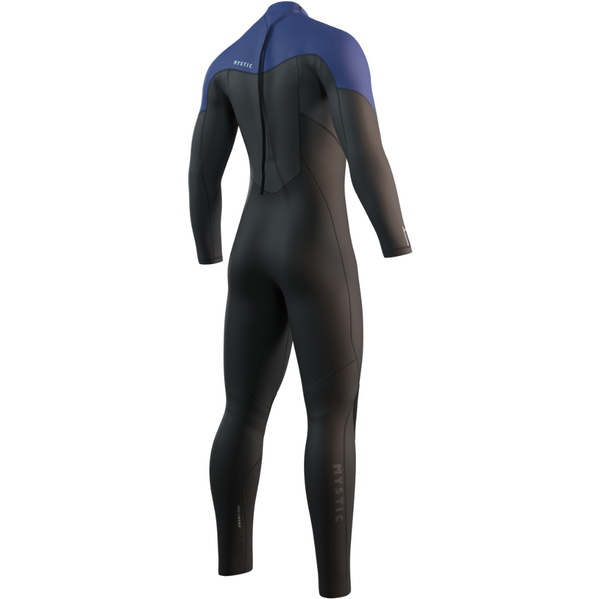 2026 Mystic Hombres Star 3/2mm Back Zip Neopreno 35000.250027 - Black / Blue
